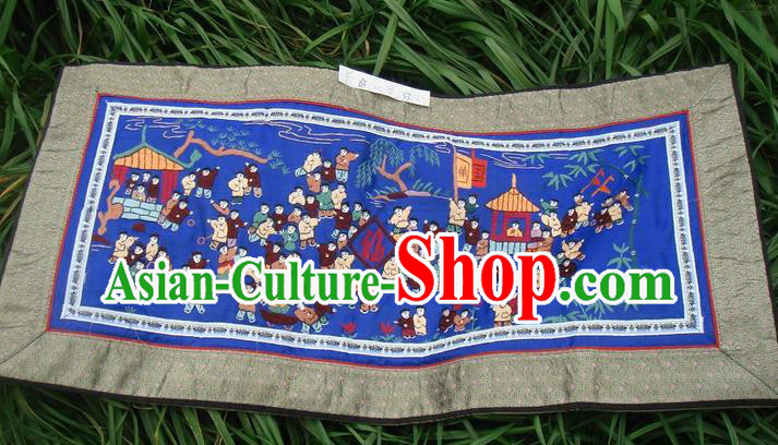 Traditional Chinese Miao Nationality Classic Hand Made Embroidery Flake-One Hundred of Children