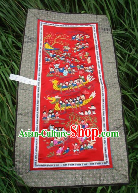 Traditional Chinese Miao Nationality Classic Hand Made Embroidery Flake-One Hundred of Children