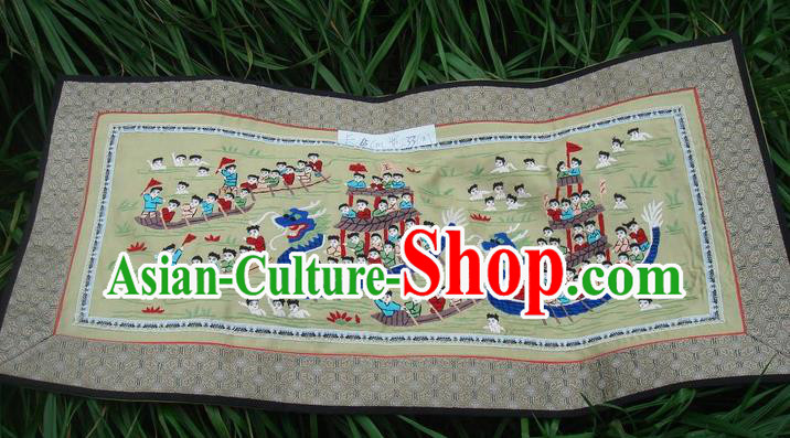 Traditional Chinese Miao Nationality Classic Hand Made Embroidery Flake-One Hundred of Children