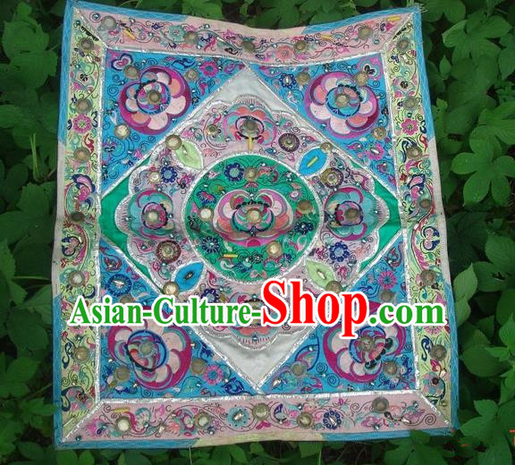 Traditional Chinese Miao Nationality Classic Hand Made Profile Embroidery Flake