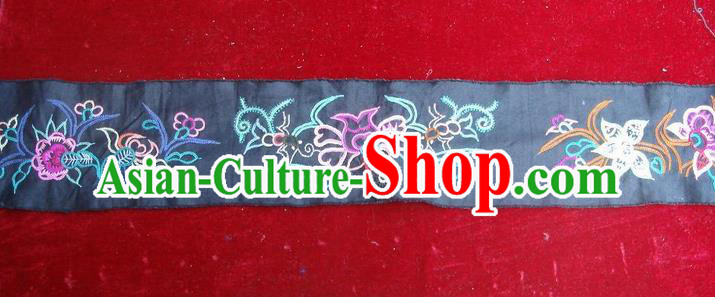 Traditional Chinese Miao Nationality Embroidery Belts, Hmong Handmade Embroidery Belt for Women