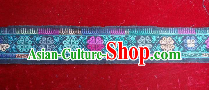 Traditional Chinese Miao Nationality Embroidery Belts, Hmong Handmade Embroidery Belt for Women