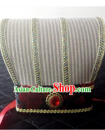 Ancient Chinese Play Property Head Wear Chinese Traditional Style Emperor Hat Officials Tiara