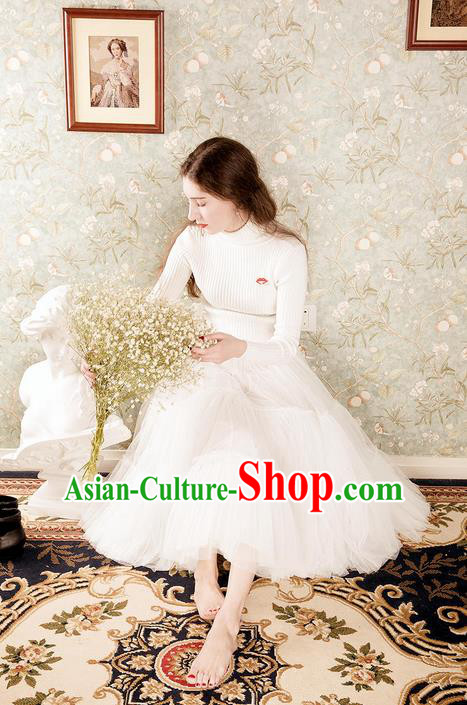 Traditional Classic Women Clothing, Traditional Classic Emulation Silk Chiffon Elegant Short Veil Dress Restoring Garment Skirt Bust Skirt