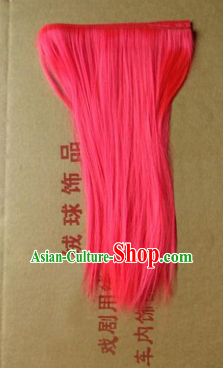 Lion Dance Accessory Dragon Dance Falsie Artificial Whiskers for Peking Opera Orange