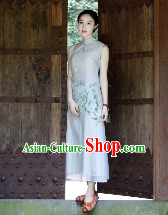 Traditional Chinese Female Costumes, Chinese Acient Clothes, Chinese Cheongsam, Tang Suits Dress for Women