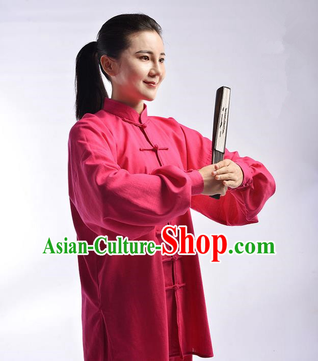 Top Signature Cotton Kung Fu Costume Martial Arts Kung Fu Training Uniform Gongfu Shaolin Wushu Clothing Tai Chi Taiji Teacher Suits Uniforms for Women