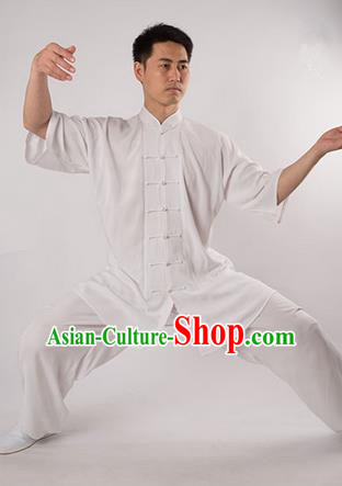 Top Noil Poplin Kung Fu Costume Martial Arts Kung Fu Training Uniform Gongfu Shaolin Wushu Clothing Tai Chi Taiji Teacher Suits Uniforms for Men