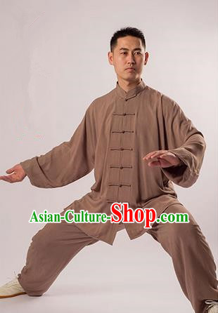 Top Noil Poplin Kung Fu Costume Martial Arts Kung Fu Training Uniform Gongfu Shaolin Wushu Clothing Tai Chi Taiji Teacher Suits Uniforms for Men