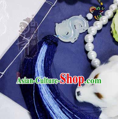 Chinese Ancient Cosplay Jewelry Accessories Waist Decorations, Chinese Traditional Royal Prince Jade Pendant, Ancient Chinese Cosplay Swordsman Knight Wearing Jade for Men