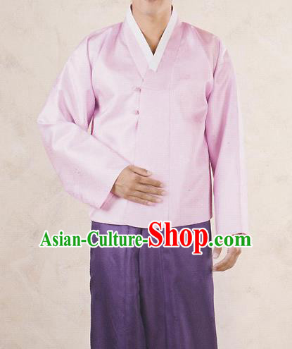 Traditional Korean Costumes Bridegroom Formal Attire Ceremonial Cloth, Asian Korea Hanbok Embroidered Clothing for Men