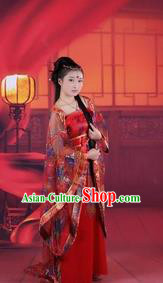 Ancient Chinese Costume hanfu Chinese Wedding Dress traditional china national princess Clothing