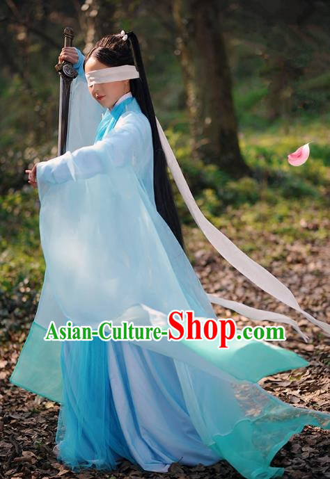 Traditional Chinese Fairy Palace Lady Embroidered Costume, Ancient China Ten great III of peach blossom Princess Green Dress Clothing