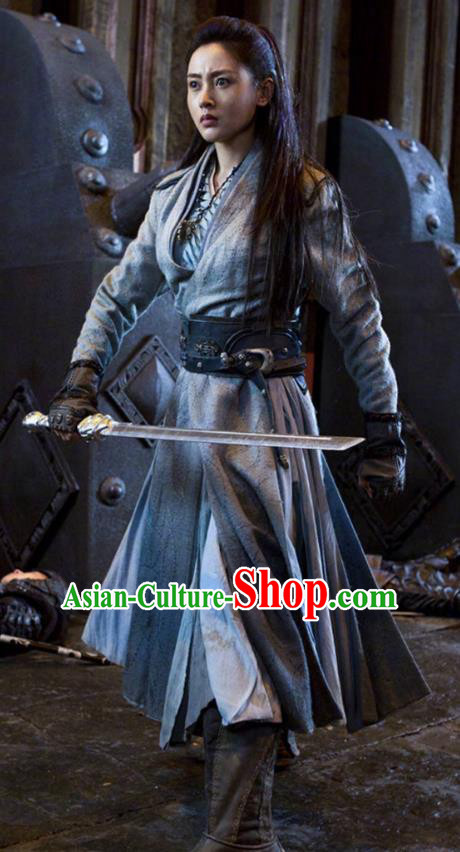 Traditional Chinese Ming Dynasty Swordswoman Costume, Asian China Ancient Heroine Clothing for Women