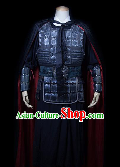 Traditional Ancient Chinese General Costume, Asian Chinese Ming Dynasty Warrior Clothing for Kids