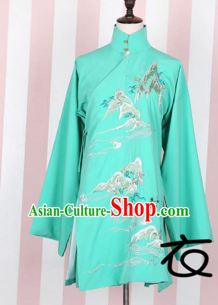 Asian China Ming Dynasty Palace Lady Costume Embroidered Green Blouse, Traditional Ancient Chinese Elegant Hanfu Princess Clothing for Women