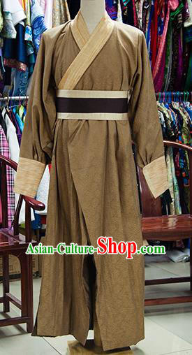 Traditional Ancient Chinese Swordsman Costume, Chinese Song Dynasty Knight Clothing for Men