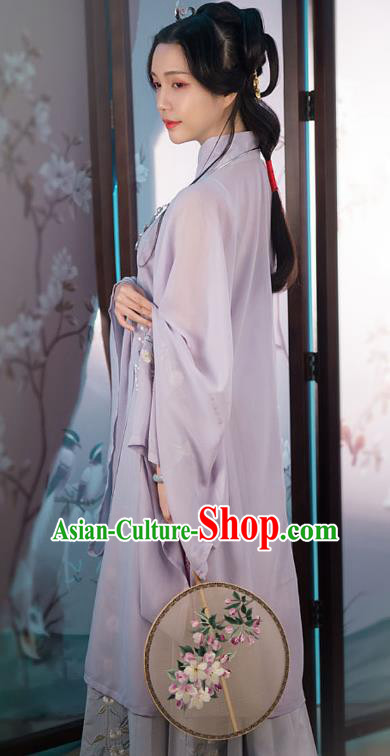 Traditional Ancient Chinese Princess Hanfu Costume Embroidered Blouse and Skirt, Asian China Ming Dynasty Imperial Concubine Clothing for Women