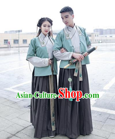 Traditional Chinese Song Dynasty Young Lady Hanfu Costume, Asian China Ancient Princess Embroidered Clothing for Women