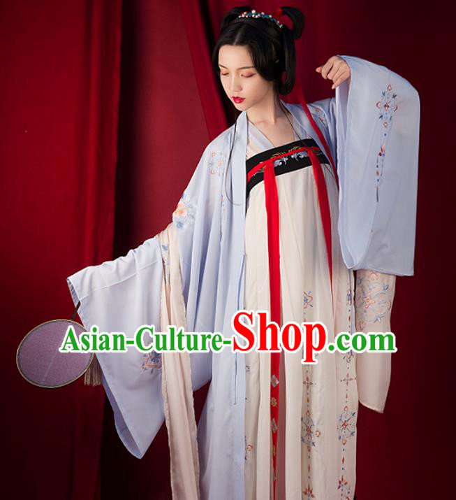 Traditional Chinese Tang Dynasty Palace Lady Hanfu Costume Slip Skirt, Asian China Ancient Princess Dress Clothing for Women