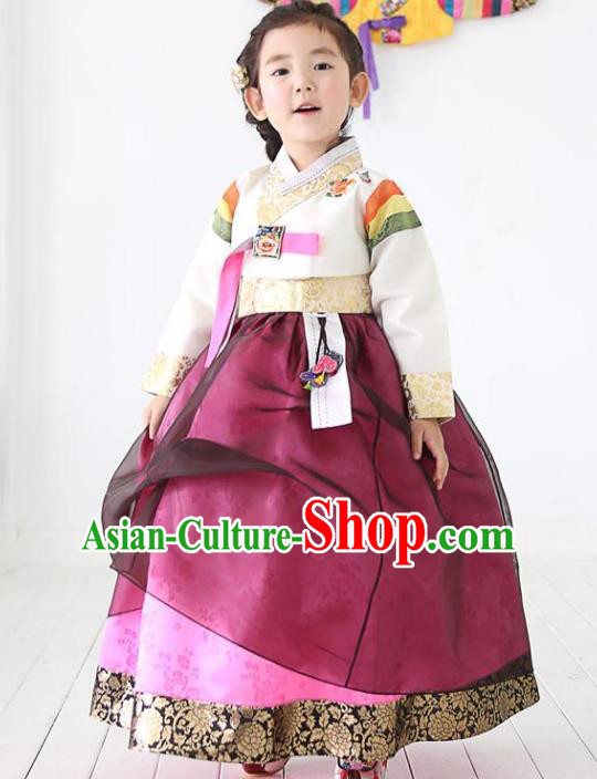 Korean Traditional Costumes, Korean Clothes Wedding Full Dress Formal Attire Ceremonial Clothes, Korea Court Stage Dance Clothing for Kids