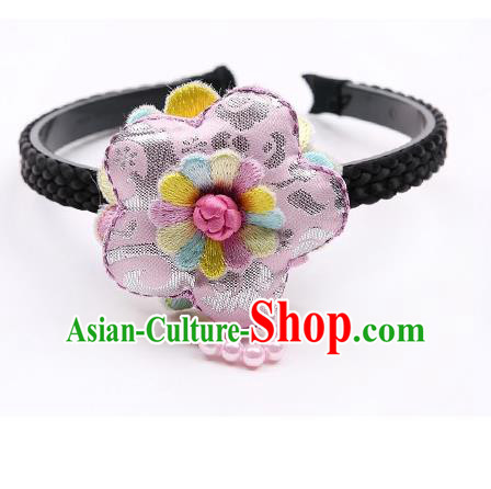 Traditional Korean Hair Accessories Tassel Hair Clasp, Asian Korean Hanbok Fashion Headwear Headband for Kids