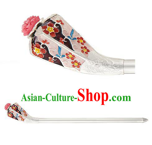 Traditional Korean National Hair Accessories Bride Hairpins, Asian Korean Hanbok Fashion Headwear Palace Hair Stick for Women