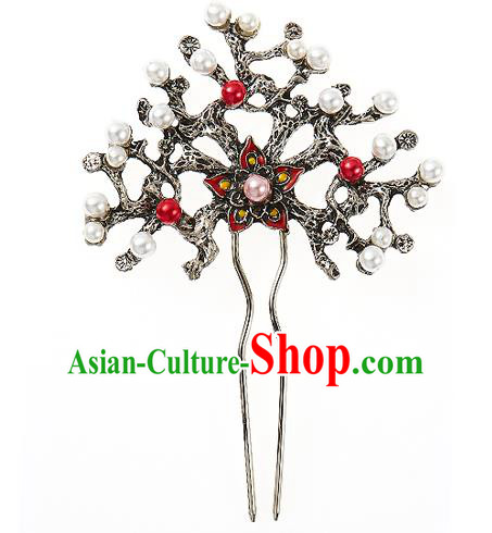 Korean National Wedding Hair Accessories Bride Hairpins, Korean Hanbok Fashion Palace Hair Clasp for Women