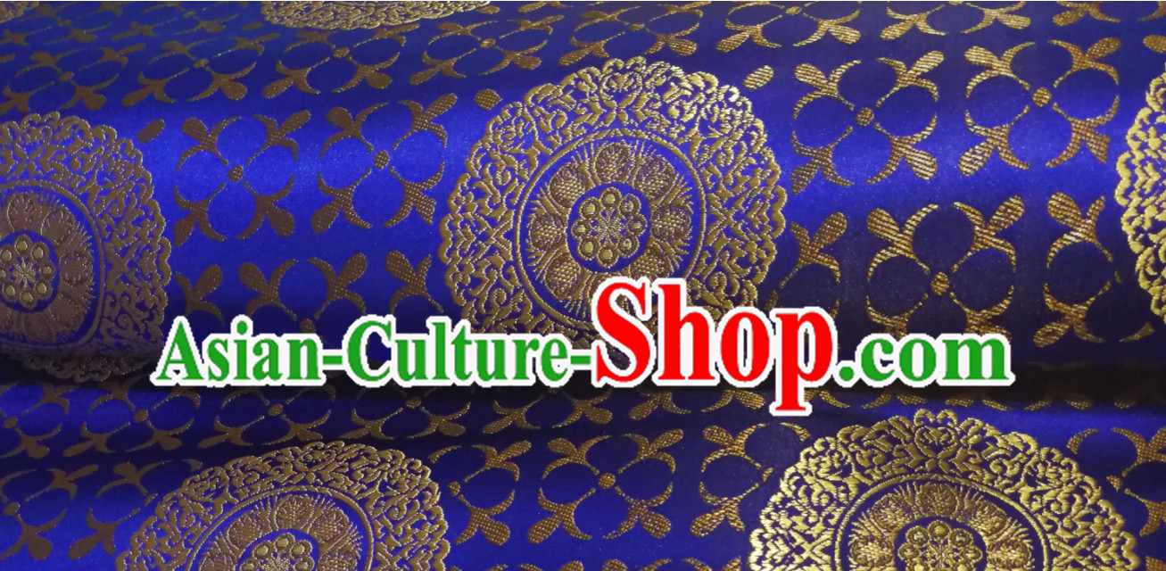 Asian Chinese Royal Palace Style Traditional Pattern Peony Flower Design Brocade Fabric Silk Fabric Chinese Fabric Asian Material