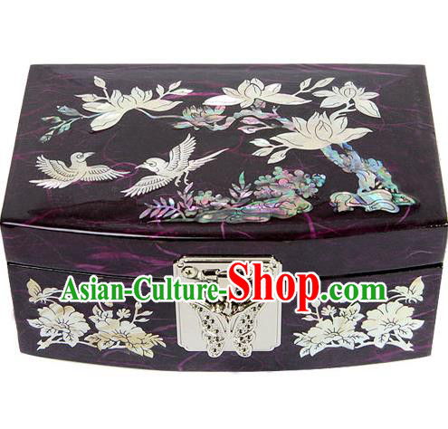 Asian Korean Hanbok Decorations Dressing Case Shell Jewellery Box for Women