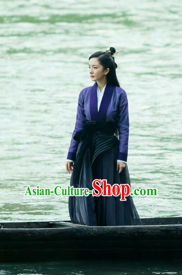 Traditional Chinese Ancinet Chivalrous Swordswomen Costume for Women