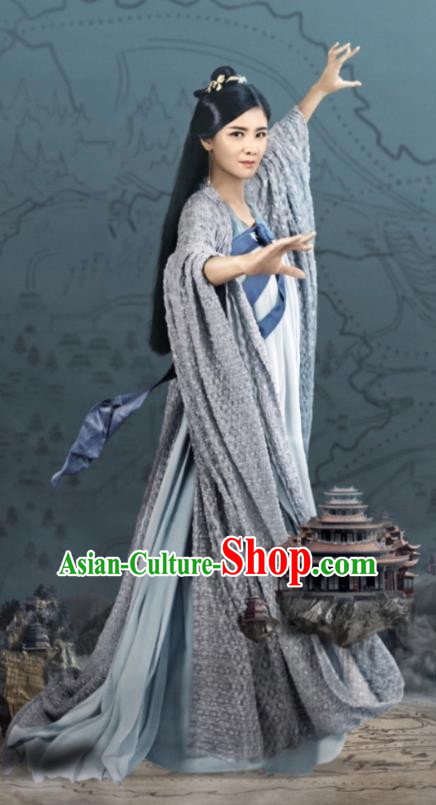 Traditional Chinese Ancinet Palace Lady Dress Legend Of Fu Yao Tang Dynasty Swordswoman Embroidered Costume for Women