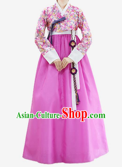 Top Grade Korean National Handmade Wedding Clothing Palace Bride Hanbok Costume Embroidered Pink Blouse and Dress for Women