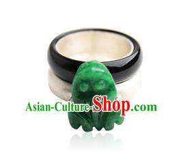 Traditional Korean Accessories Asian Korean Fashion Wedding Jadeite Rings for Women