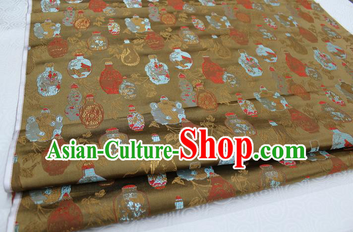 Chinese Traditional Ancient Costume Palace Vase Pattern Cheongsam Brocade Tang Suit Fabric Hanfu Material