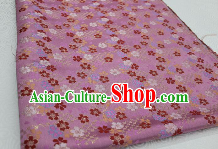 Chinese Traditional Clothing Palace Pattern Kimono Cheongsam Pink Brocade Ancient Costume Satin Fabric Hanfu Material