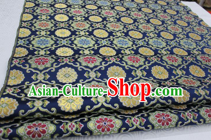 Chinese Traditional Ancient Costume Royal Palace Pattern Tibetan Robe Brocade Tang Suit Satin Fabric Hanfu Material