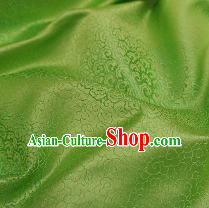 Chinese Traditional Royal Court Pattern Green Brocade Xiuhe Suit Fabric Ancient Costume Tang Suit Cheongsam Hanfu Material