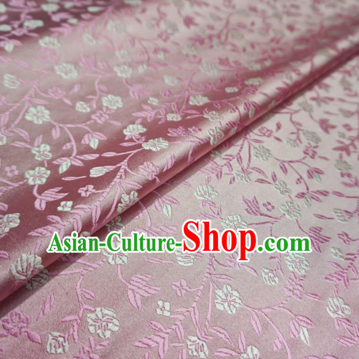 Chinese Traditional Royal Court Fu Character Pattern Pink Brocade Xiuhe Suit Fabric Ancient Costume Tang Suit Cheongsam Hanfu Material