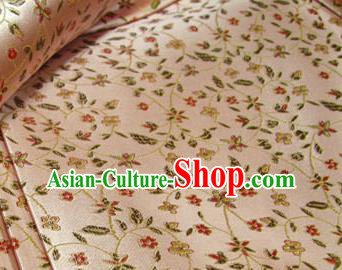 Chinese Traditional Palace Pattern Design Hanfu Pink Brocade Fabric Ancient Costume Tang Suit Cheongsam Material