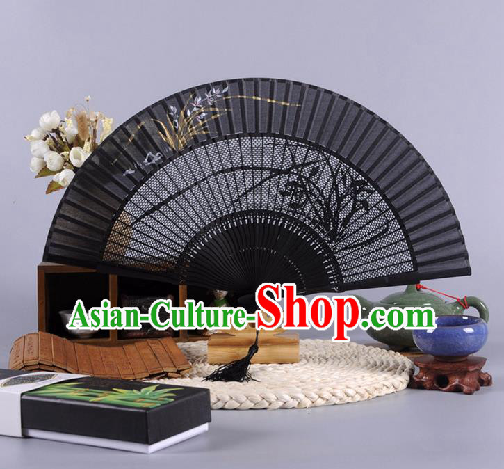 Traditional Chinese Crafts Folding Fan China Feather Fan Oriental Fan Zhuge Liang Fans