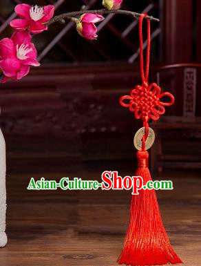Traditional Chinese Fans Accessories Pendant Red Chinese Knots Fans Pendant