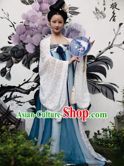 Traditional Chinese Tang Dynasty Imperial Concubine Hanfu Clothing Ancient Palace Lady Embroidered Costume for Women