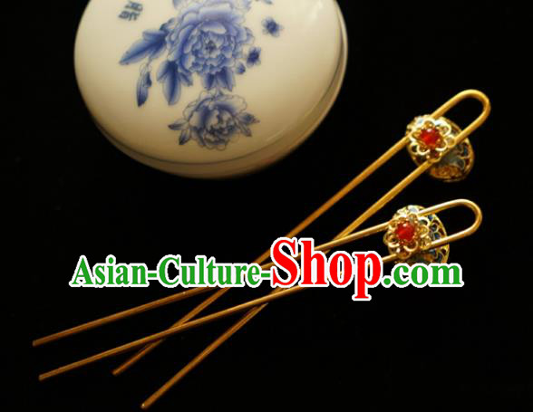 Chinese Traditional Bride Hair Accessories Xiuhe Suit Wedding Cloisonn Hanfu Hairpins for Women