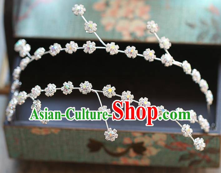 Chinese Traditional Bride Hair Accessories Baroque Wedding Flowers Hair Clasp for Women