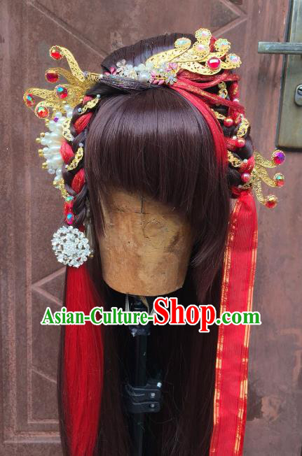 Chinese Traditional Ancient Princess Hair Accessories Handmade Palace Hairpins Hair Stick for Women