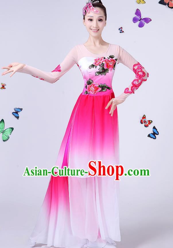 Traditional Chinese Yangge Fan Dancing Costume Classical Dance Modern Dance Dress Clothing