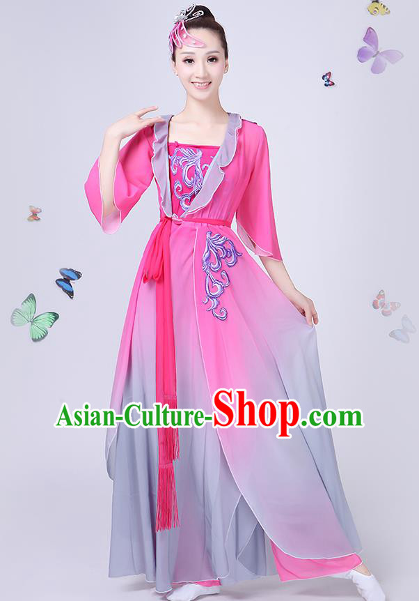 Traditional Chinese Yangge Fan Dancing Costume Classical Dance Modern Dance Dress Clothing