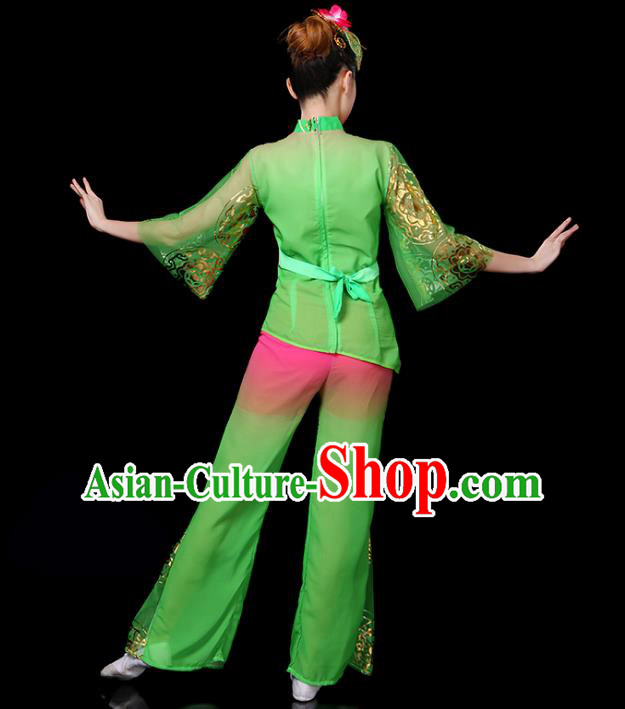 Traditional Chinese Yangge Fan Dancing Costume Classical Dance Modern Dance Dress Clothing