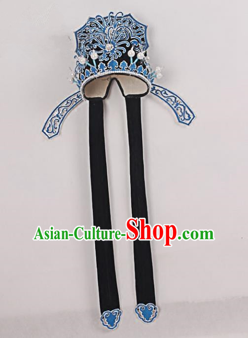 Asian Chinese Beijing Opera Niche Hats, Traditional China Peking Opera Scholar Headwear